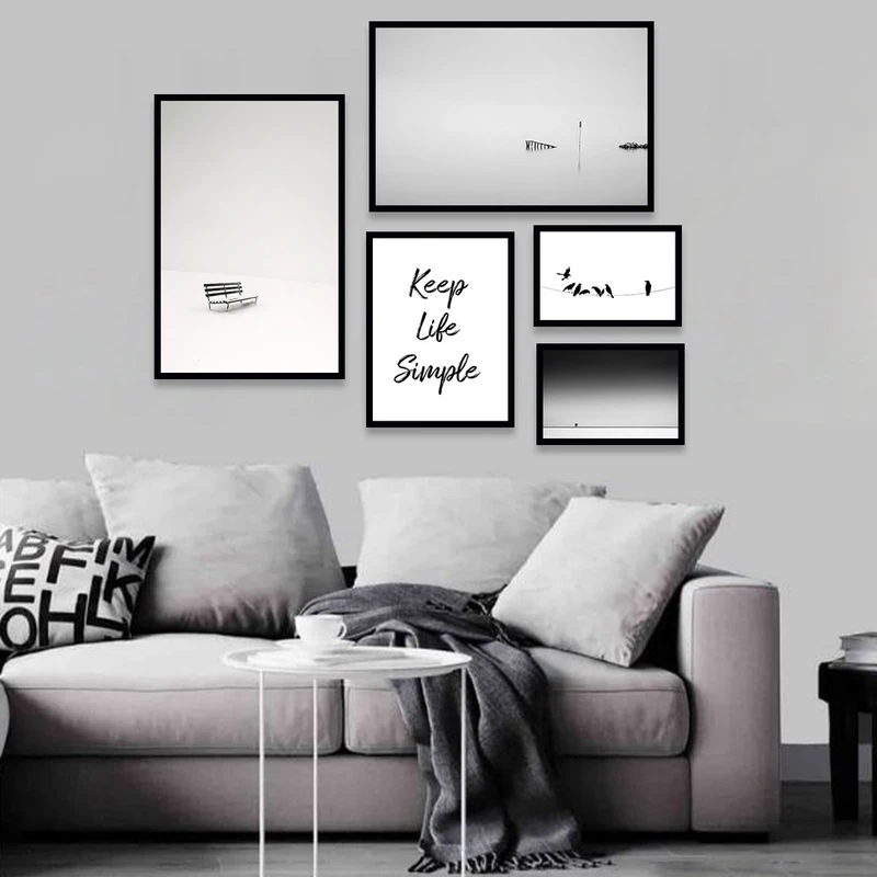 تابلو بکلیت طرح دکوراتیو زمستان مدل شاین اکلیلی B-1044 مجموعه 5 عددی