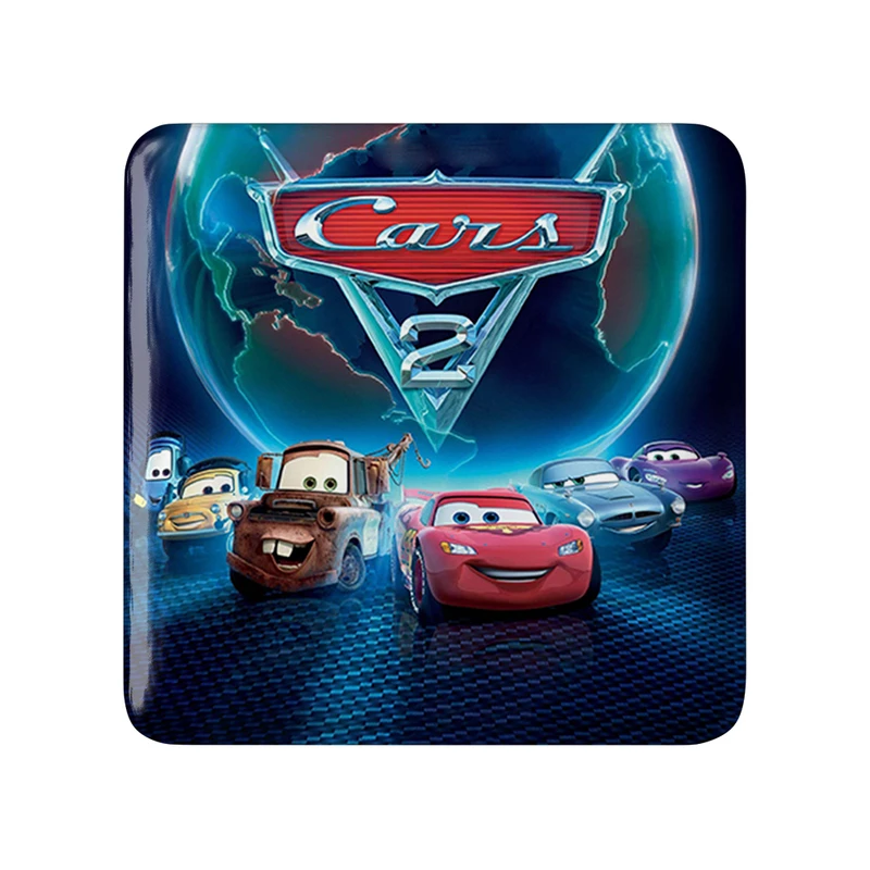 مگنت خندالو طرح ماشین ها (Cars) مدل مربعی کد 36537