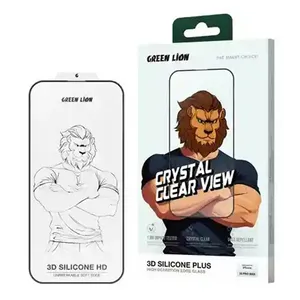Green 3d silicon plus Screen Protector For Apple iPhone 16 Pro Max