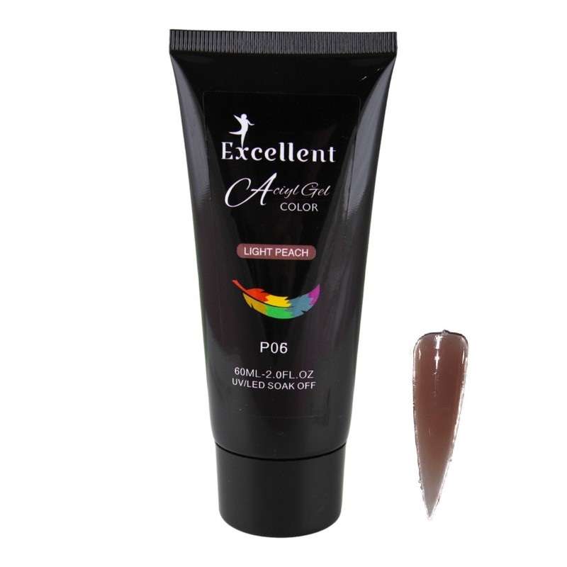پلی ژل کاشت ناخن اکسلنت مدل P06 حجم 60 میلی لیتر پلی ژل کاشت ناخن اکسلنت مدل P06 حجم 60 میلی لیتر