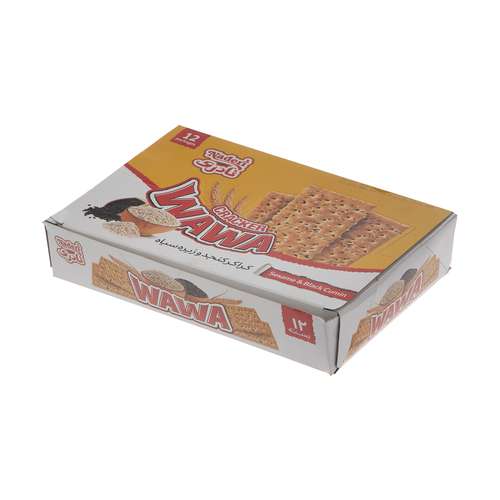 کراکر کنجد و زیره سیاه واوا نادری - 30 گرم بسته 12 عددی
