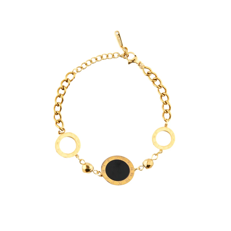 دستبند زنجیری زنانه مدل حلقه ای کد 1947