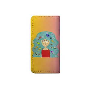 کیف پول چرمی ترمه طراحان ایده مدل دختر دریا کد mgs027