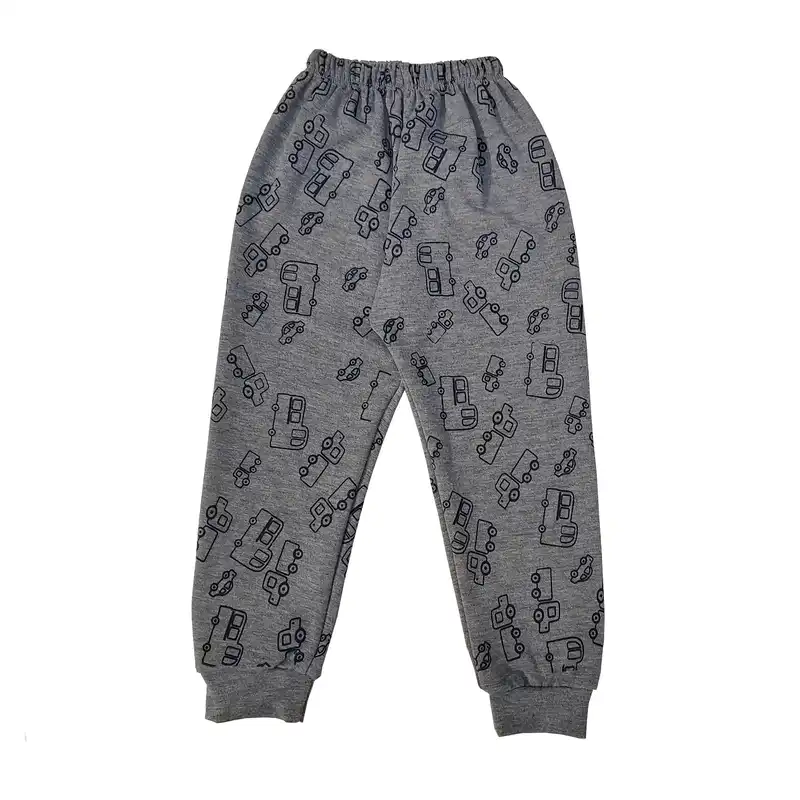 ست تی شرت و شلوار بچگانه سپیدپوش مدل ماشین کد 80740