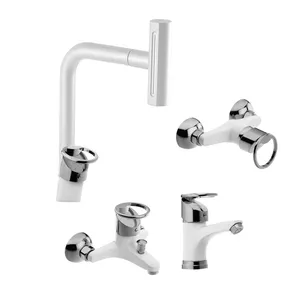 ست شیرآلات توفیق مدل النگویی آبشاری چهارحالته مجموعه 4 عددی