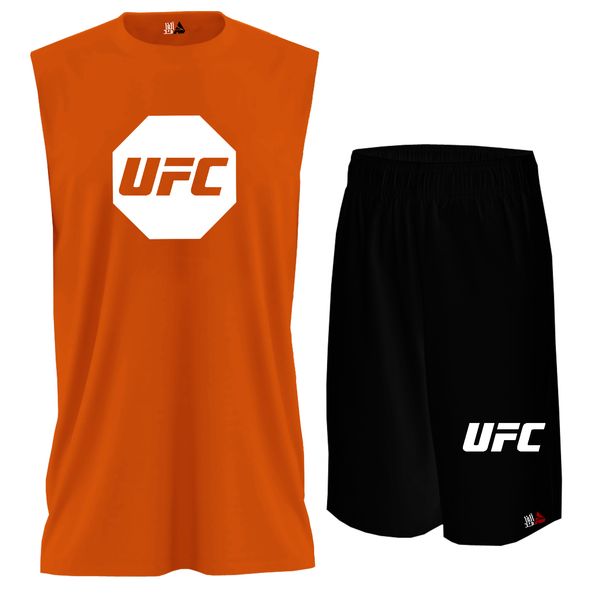 ست تاپ و شلوارک مردانه مدل UFC کد BTPN012