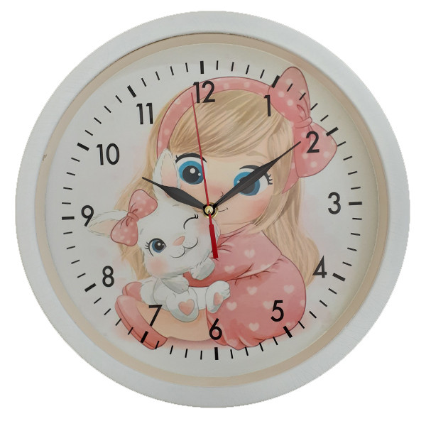 ساعت دیواری کودک مدل عروسک کد 09025