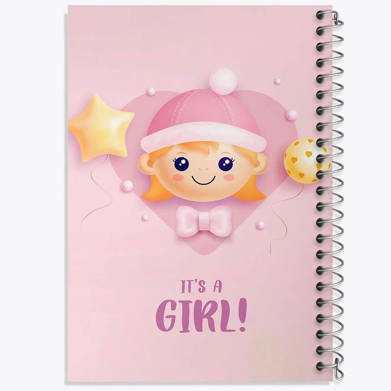 دفتر شطرنجی 50 برگ خندالو طرح تعیین جنسیت کد 10953