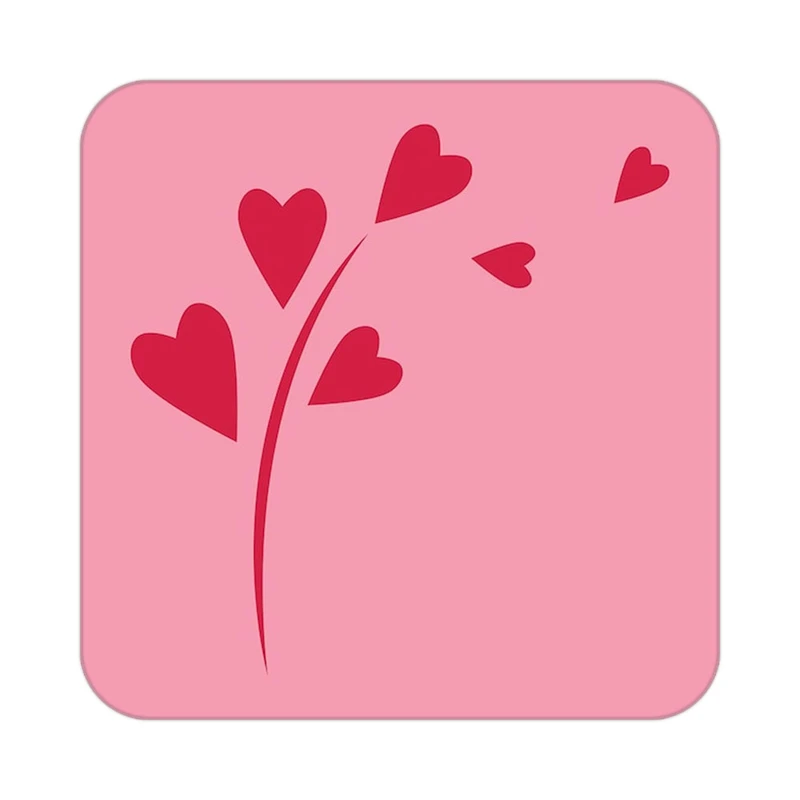 زیر لیوانی کاکتی طرح عاشقانه مدل mp39215