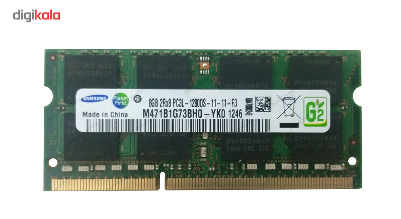 رم لپ تاپ سامسونگ مدل DDR3 PC3 12800S MHz ظرفیت 8 گیگابایت