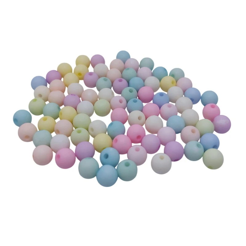 مهره دستبند مدل پاستیلی مات بسته 50 عددی