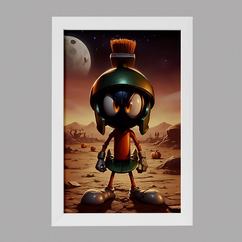 تابلو خندالو مدل ماروین مریخی (Marvin the Martian) کد F8165