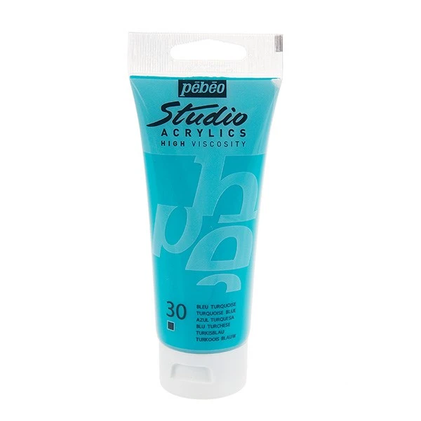 رنگ اکریلیک استدیو پ ب او - ظرفیت 100 میلی لیتر - کد رنگ 30