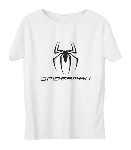 تی شرت زنانه به رسم طرح اسپایدرمن کد 5547