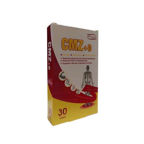 قرص کلسیم منیزیم زینک پلاس د3 های هلث بسته 30 عددی 