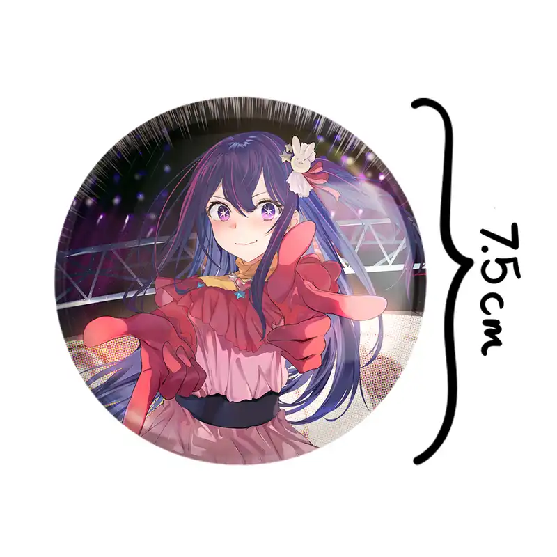 آینه جیبی خندالو طرح هوشینو انیمه اوشی نو کو ستاره من Oshi No Ko مدل تاشو کد 27471