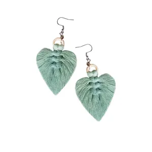 گوشواره زنانه مدل مکرومه کد MacHang 44