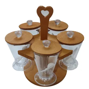 جای ادویه 5 پارچه مدل  MD-69 به همراه استند