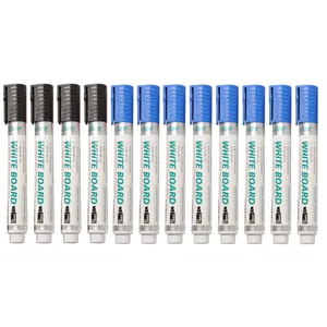 ماژیک وایت برد هایزر مدل 48BLK نوک تخت بسته 12عددی سایز R1