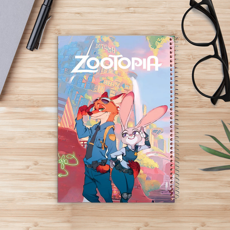 دفتر مشق 50 برگ کیهان مدل زوتوپیا