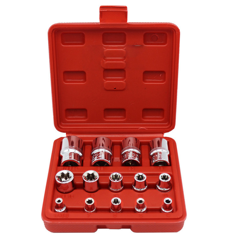 آچار بکس اسرانوی مدل E کد YP-A4-E01401 مجموعه 14 عددی