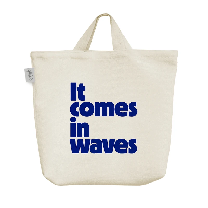 ساک خرید خندالو مدل It Comes In Waves کد 8209