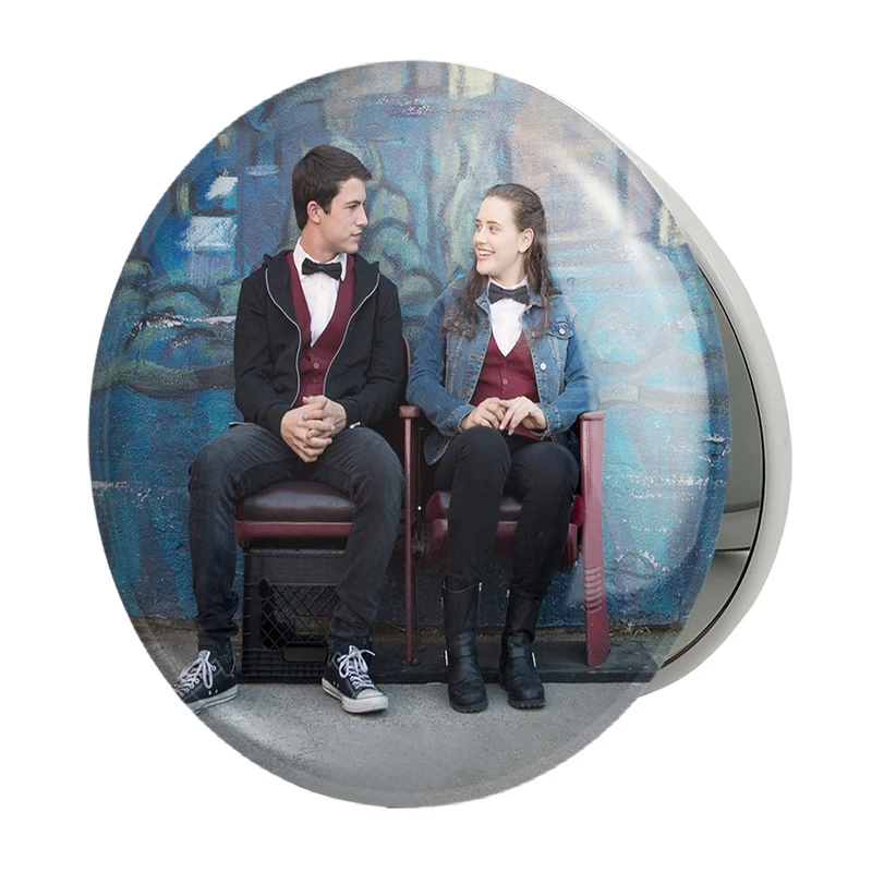 آینه جیبی خندالو طرح هانا و کلی 13دلیل برای اینکه Reasons Why13 مدل تاشو کد 20345 