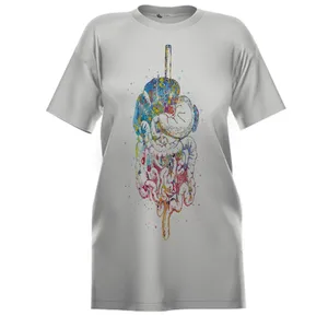 تی شرت لانگ زنانه مدل قلب