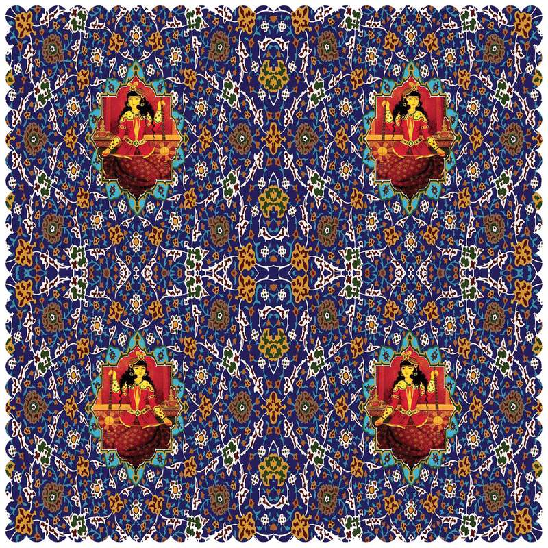 رومیزی رنس مدل T1-42134 سایز 90x95 سانتی متر