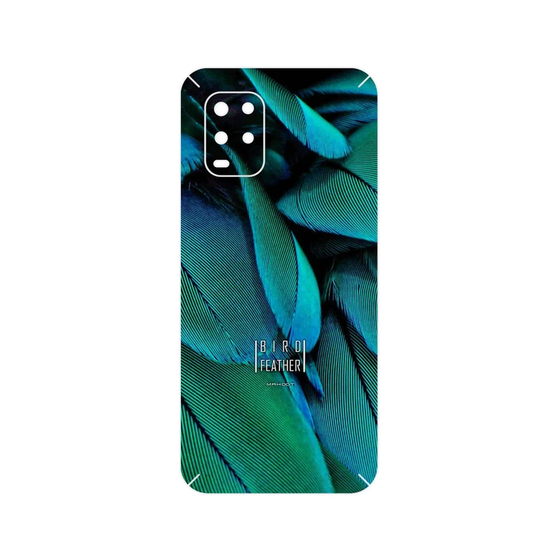 برچسب پوششی ماهوت مدل Green Feather مناسب برای گوشی موبایل شیائومی Mi 10 Lite 5G