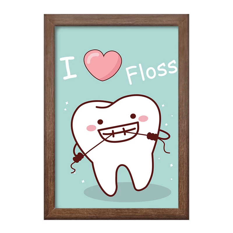 تابلو خندالو طرح دندان و دندان پزشکی کودکانه کد 36689