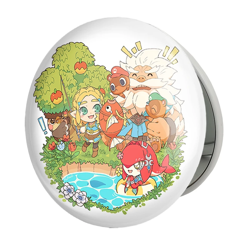 آینه جیبی خندالو طرح بازی انیمال کراسینگ (Animal Crossing) مدل تاشو کد 32690