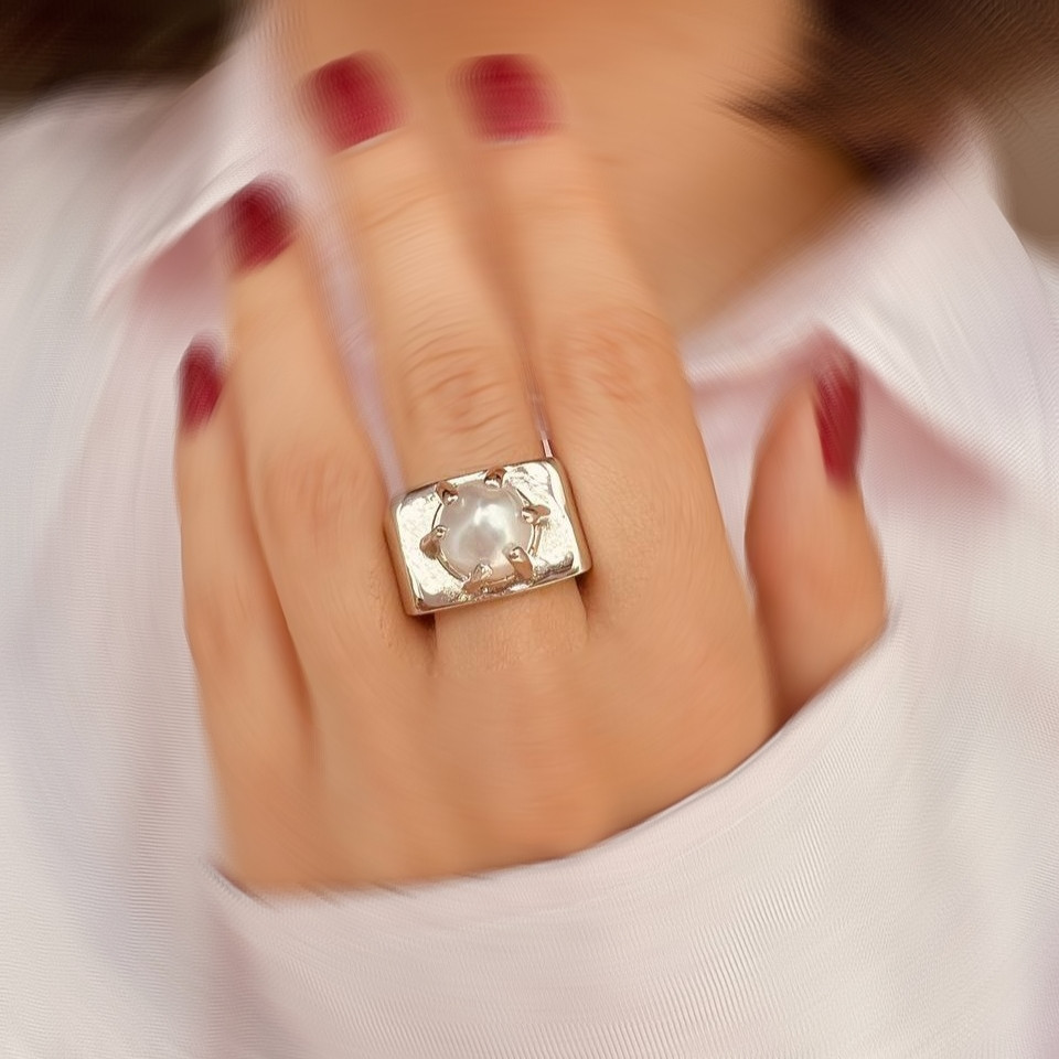 انگشتر زنانه مدل مرواریدی انگشتر زنانه مدل مرواریدی