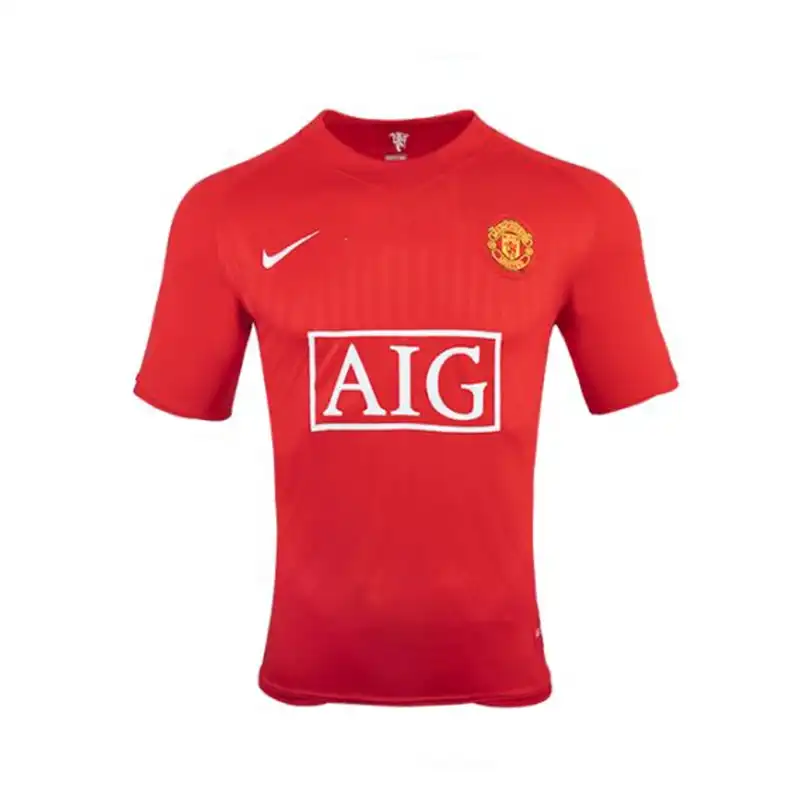 ست تی شرت و شلوارک ورزشی مردانه مدل منچستر یونایتد Home 2008