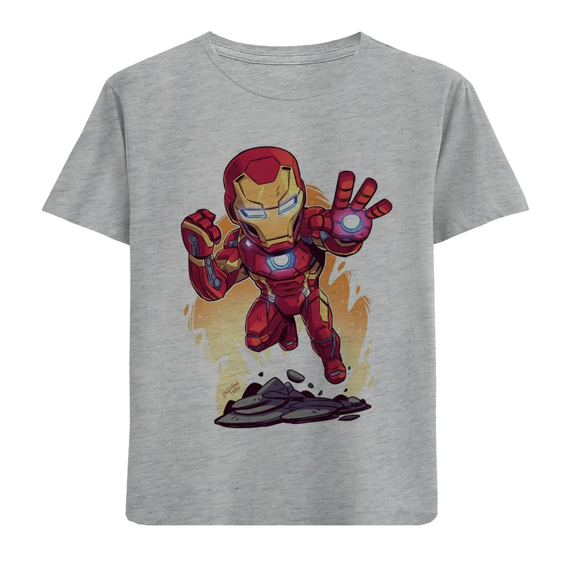 تی شرت آستین کوتاه بچگانه مدل Iron man F221