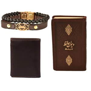 ست هدیه طرح تولد تیر  کهن چرم  مدل m112- 4