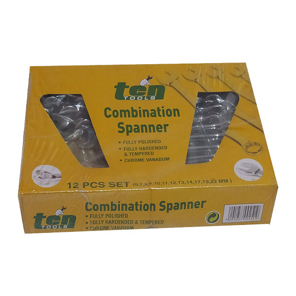 آچار یکسر تخت یکسر رینگی تن تولز مدل 622 مجموعه 12 عددی