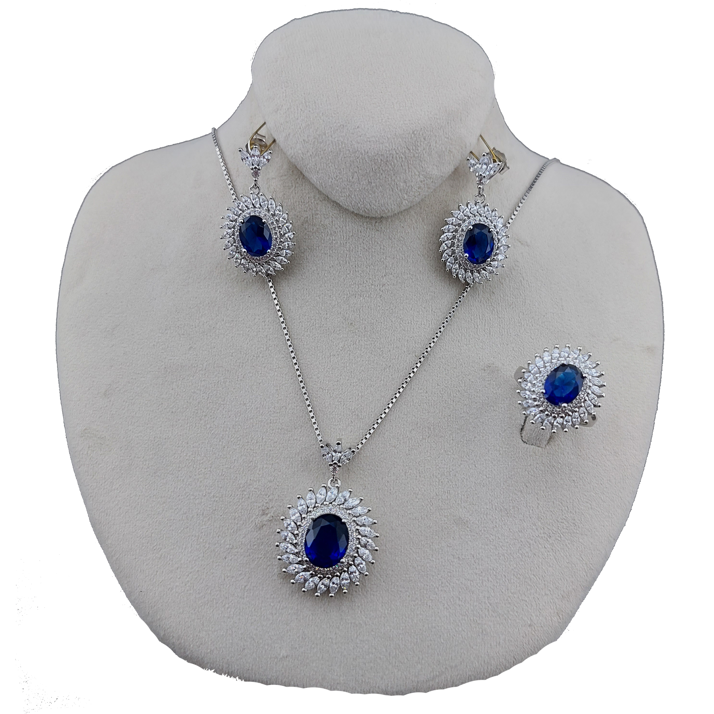 نیم ست نقره زنانه مدل 08