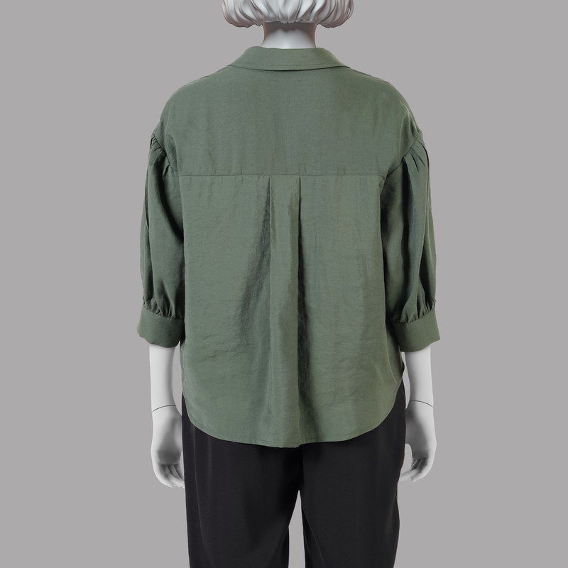 شومیز آستین سه ربع زنانه مدل 1040610 رنگ سبز