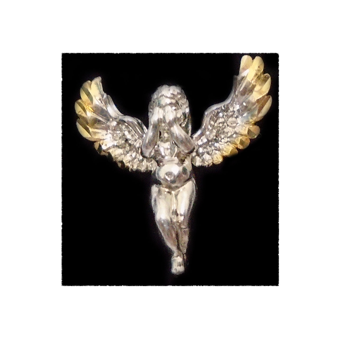آویز گردنبند نقره طرح فرشته کد S104