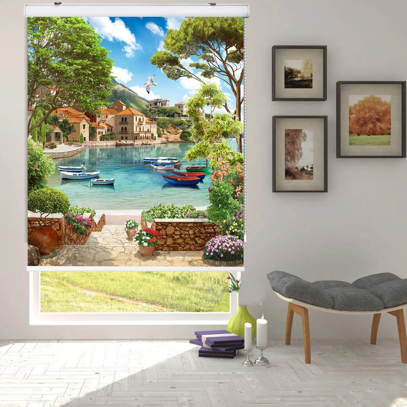 پرده شید زیو کد NT051 سایز 200 × 140 سانتی‌ متر