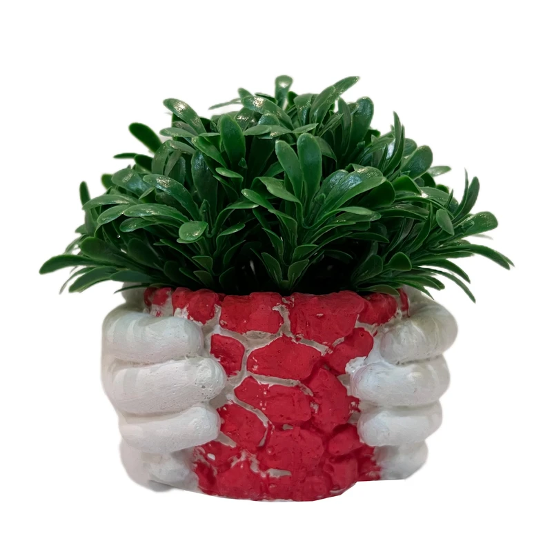 گلدان به همراه گل مصنوعی مدل دست کد 794