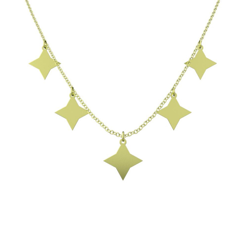 گردنبند طلا 18 عیار زنانه مدوپد مدل ستاره کد RNA15414