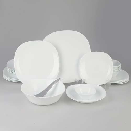 سرويس غذا خوری 26 پارچه دینو طرح مربع مدل کلاسيک