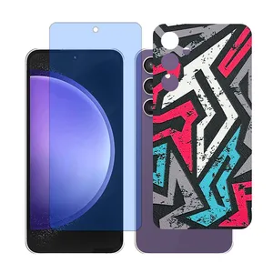 Glass together model blue cut screen protector suitable for Samsung Galaxy S23 FE mobile phone with back cover sticker