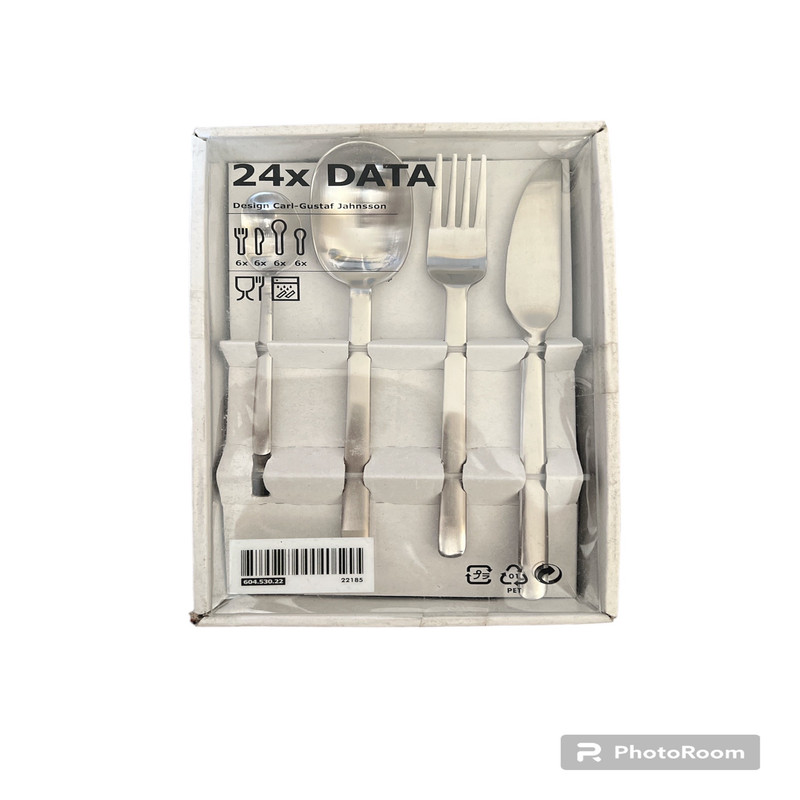 سرویس قاشق و چنگال 24 پارچه ایکیا مدل DATA سرویس قاشق و چنگال 24 پارچه ایکیا مدل DATA