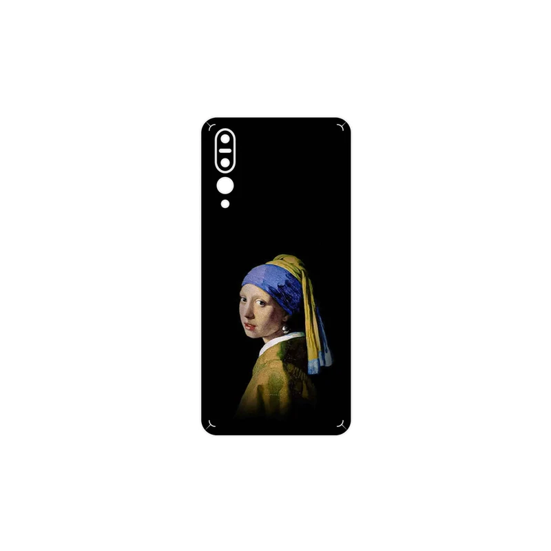 برچسب پوششی ماهوت مدل Girl with a Pearl Earring of Vermeer مناسب برای گوشی موبایل هوآوی P20 Pro