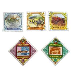 تمبر یادگاری طرح وسایل نقلیه مدل ماشین کد car-543 مجموعه 5 عددی