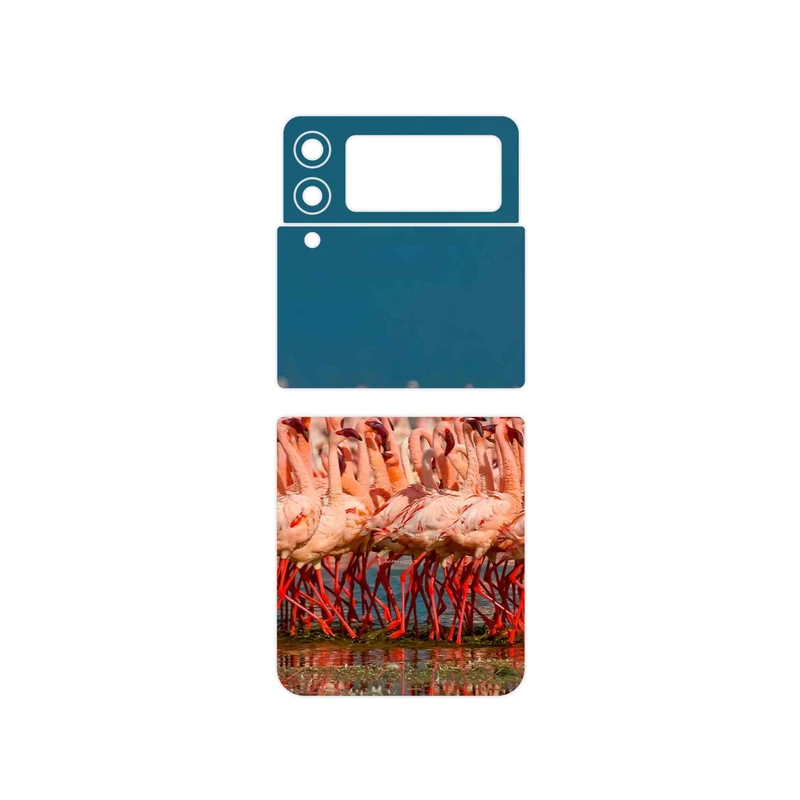 برچسب پوششی ماهوت مدل Flamingo مناسب برای گوشی موبایل سامسونگ Galaxy Z Flip3 5G