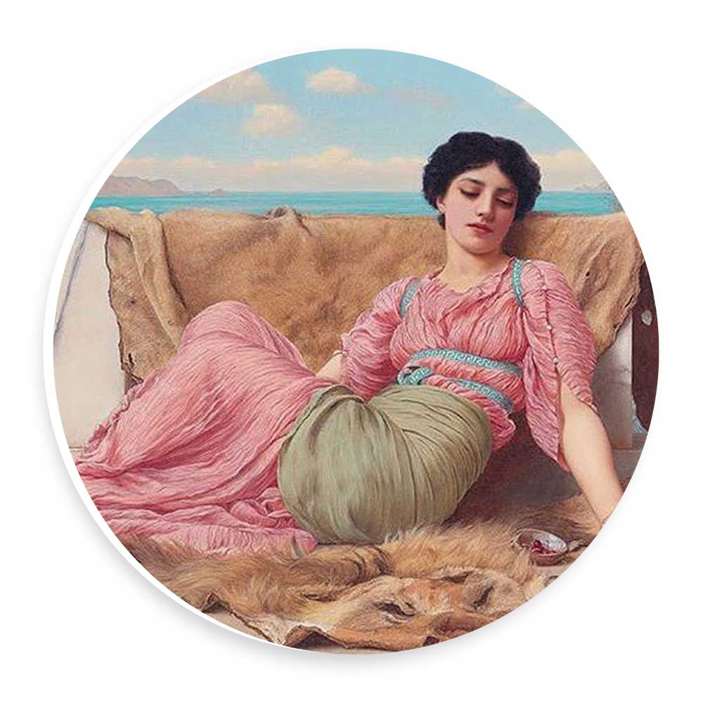 دیوارکوب طرح بانو و دریا مدل wtb355